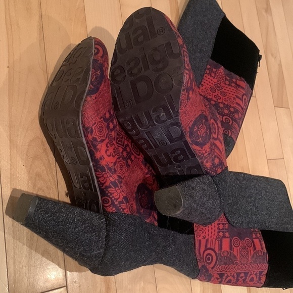 Desigual Textured heeled boots Shanon - Picture 6 of 12